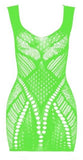 Fishnet Lingerie Mesh Babydoll Bodysuit