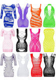 Fishnet Lingerie Mesh Babydoll Bodysuit