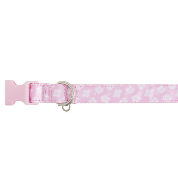 Top Paw® Pink Hibiscus Floral Dog Collar