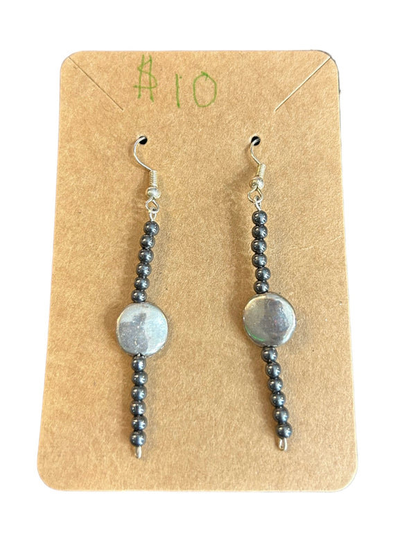 Handmade Beaded Dangle Earrings