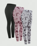 Tie Dye Printed Leggings Set For Women