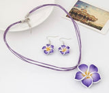 Hawaiian Necklace and Earring Set