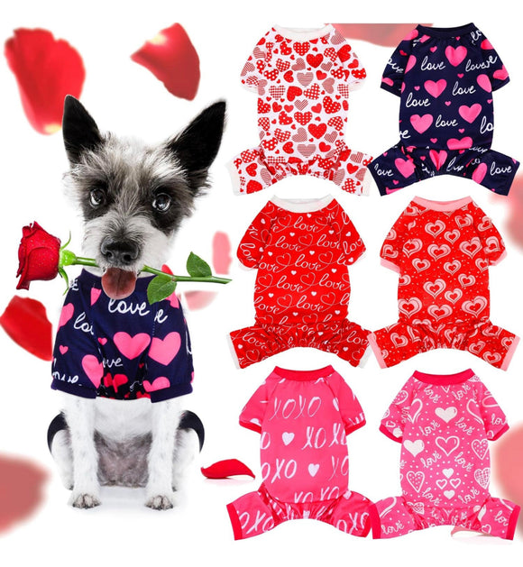 Valentines Dog Pajamas