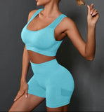 Yoga Basic Cut Out Scrunch Butt Sports Set