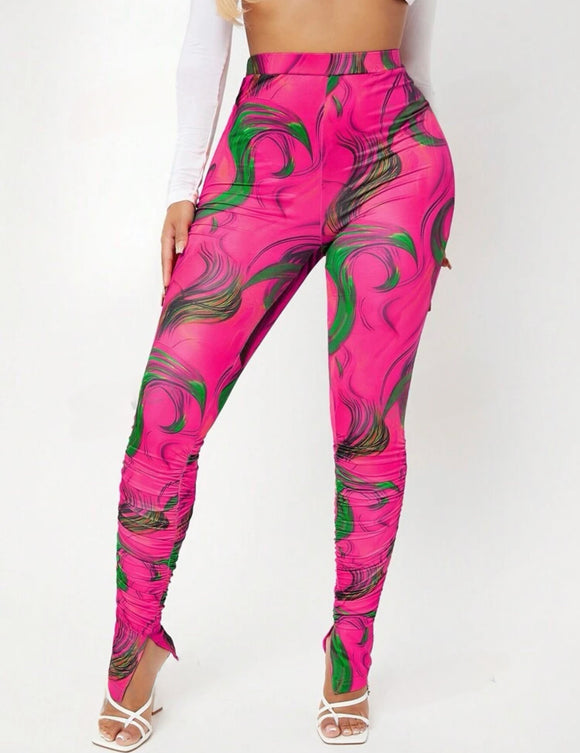 Printed Tight Leggings Pants