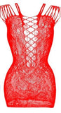 Fishnet Lingerie Mesh Babydoll Bodysuit