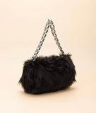 Minimalist Chain Fuzzy Shoulder Bag