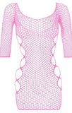 Fishnet Lingerie Mesh Babydoll Bodysuit