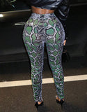 Snake Print Skinny Pants/Leggings