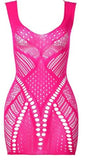 Fishnet Lingerie Mesh Babydoll Bodysuit