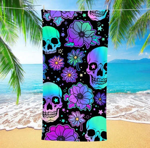 1pc Skull Beach Towel