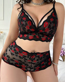 2-Piece plus size Bra and panty set