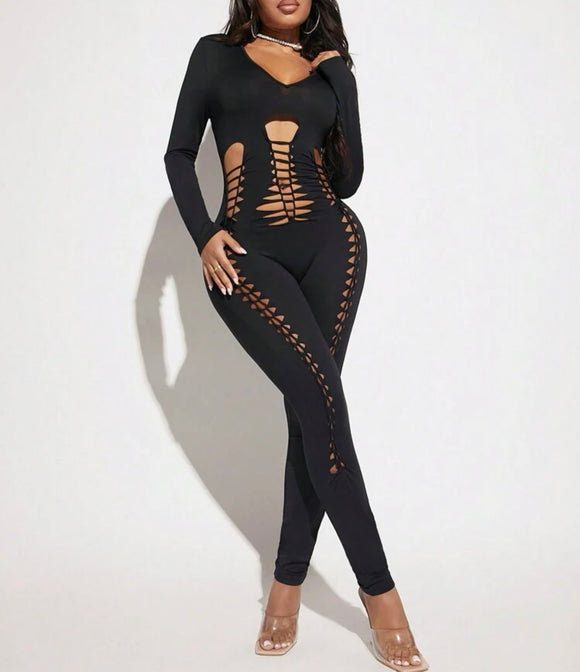 Cut Out Unitard Jumpsuit