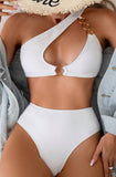 2-piece one shoulder swimsuit