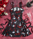 Skull n Roses flare dress