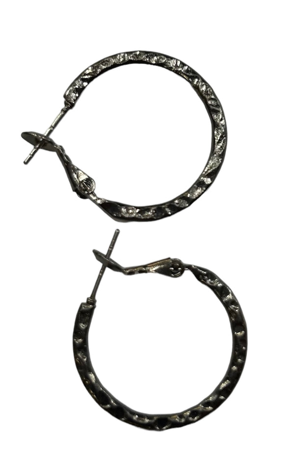 Pressed Hoop Earrings