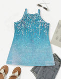 Sequined Print Camisole Top