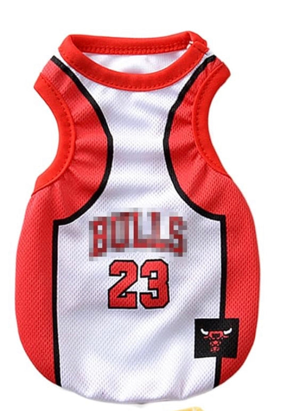 Pet Basketball Jersey Pet Outfits Shirt Apparel for Small Dogs