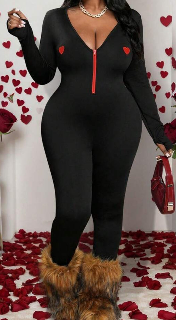 1-piece long sleeve jumpsuit