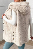 Fluffy hooded vest