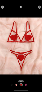 2-Piece Heart bra and panty set