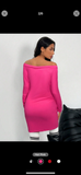 Off the shoulder dress