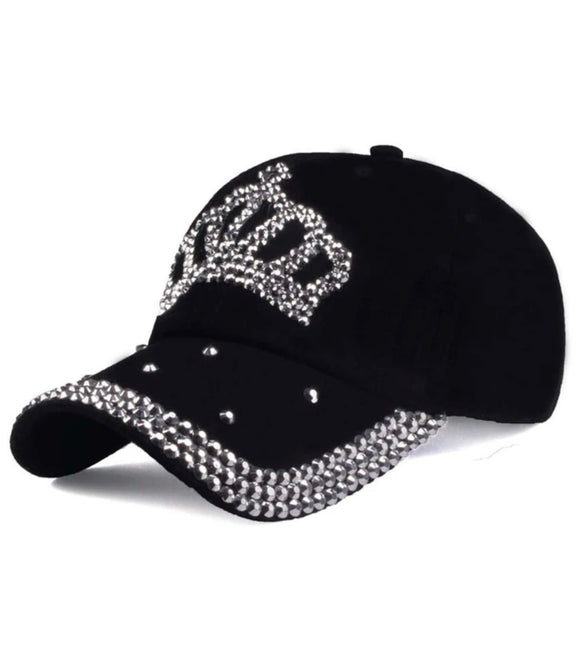 Rhinestone Crown Decor Baseball Cap