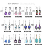 Cubic Zirconia Hoop Earring Jewelry Set