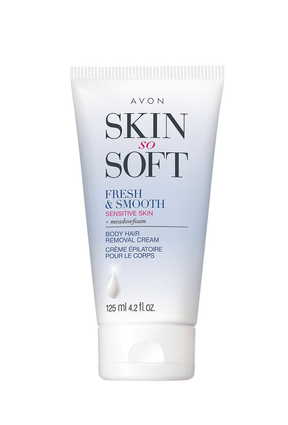 Avon Skin So Soft Fresh & Smooth Sensitive Skin Body Hair Removal Cream