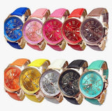 Assorted color wrist watches