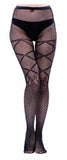 Lace fishnet stockings