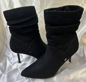 Glittery Black Booties