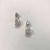 Cubic zirconia stud earrings