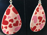 Valentine's Day teardrop dangle earrings