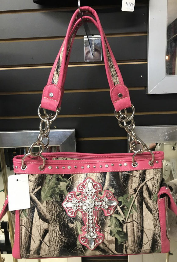 Pink Camouflage Purse