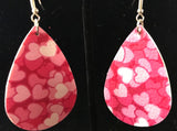 Valentine's Day teardrop dangle earrings