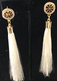 3in tassel rhinestones stud Earrings