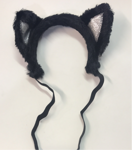 Furry head band cat accessories