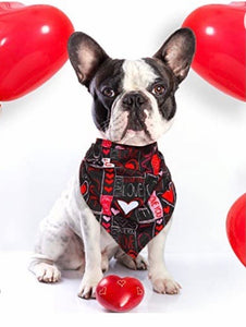 Valentine's Day pet bandanas