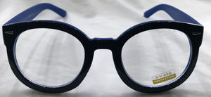 Black/blue Pantos Eyewear