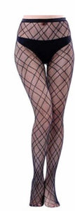 Lace fishnet stockings