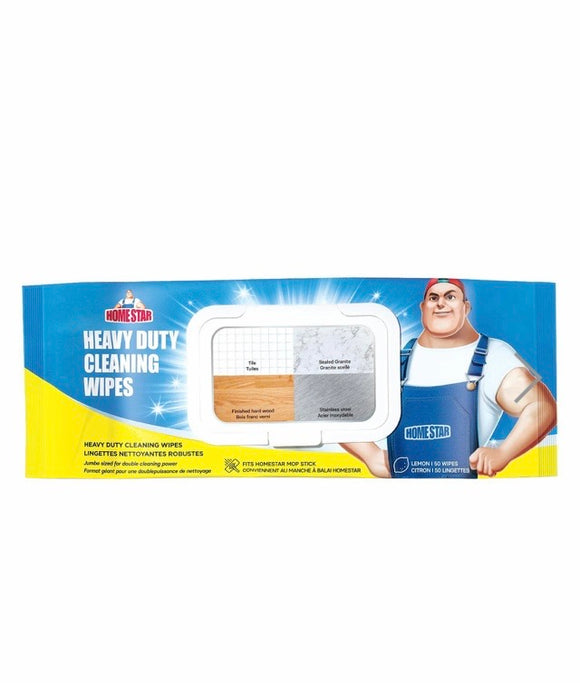 Heavy duty cleaning wipes