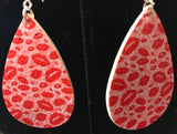 Valentine's Day teardrop dangle earrings