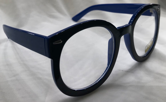 Black/blue Pantos Eyewear