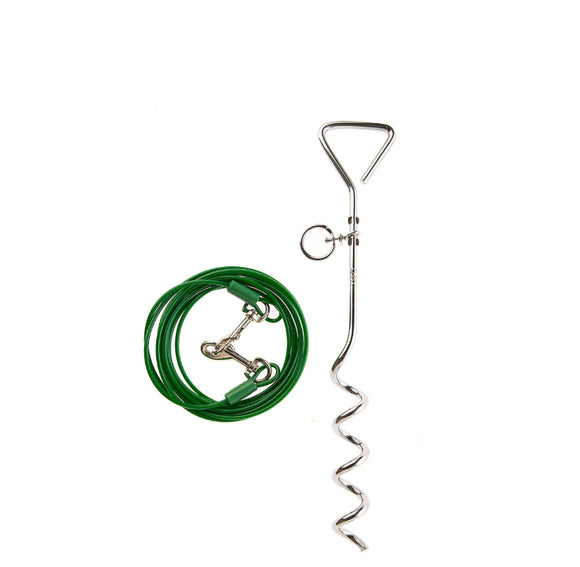 18” Spiral Stake & tie down