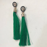 3in tassel rhinestones stud Earrings